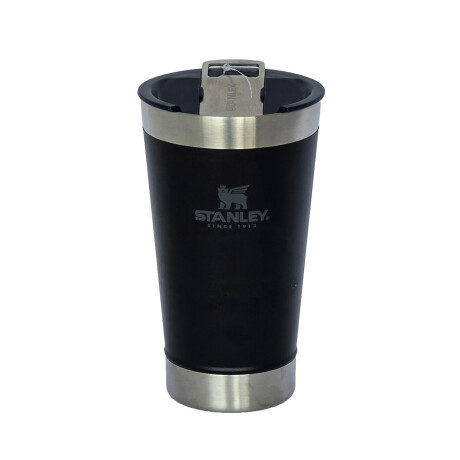 Vaso de Cerveza Stanley con Tapa y destapador 473 ml Negro