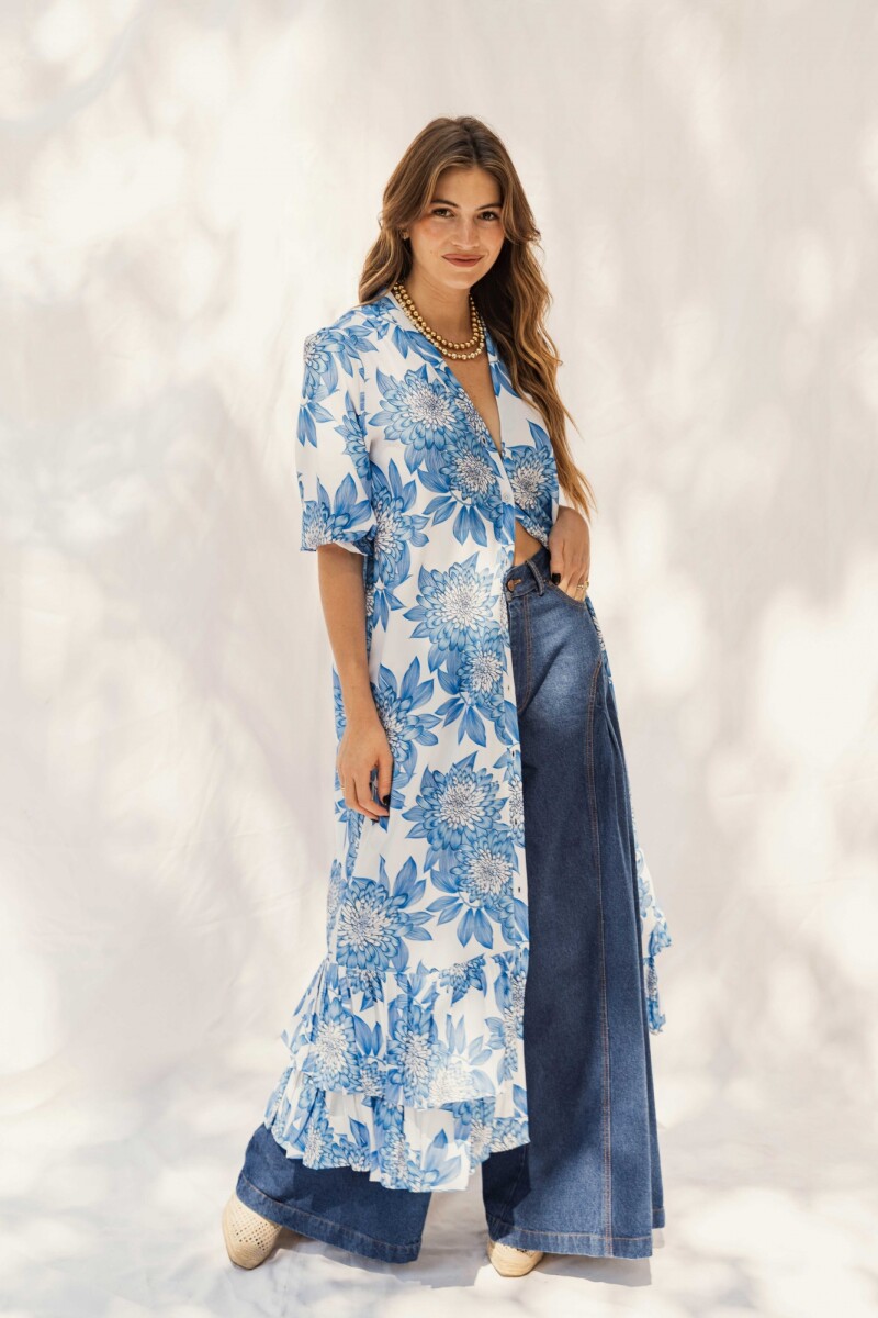 CAMISERO EMILY MAXI BLUE BLOSSOM CAMISERO EMILY MAXI BLUE BLOSSOM