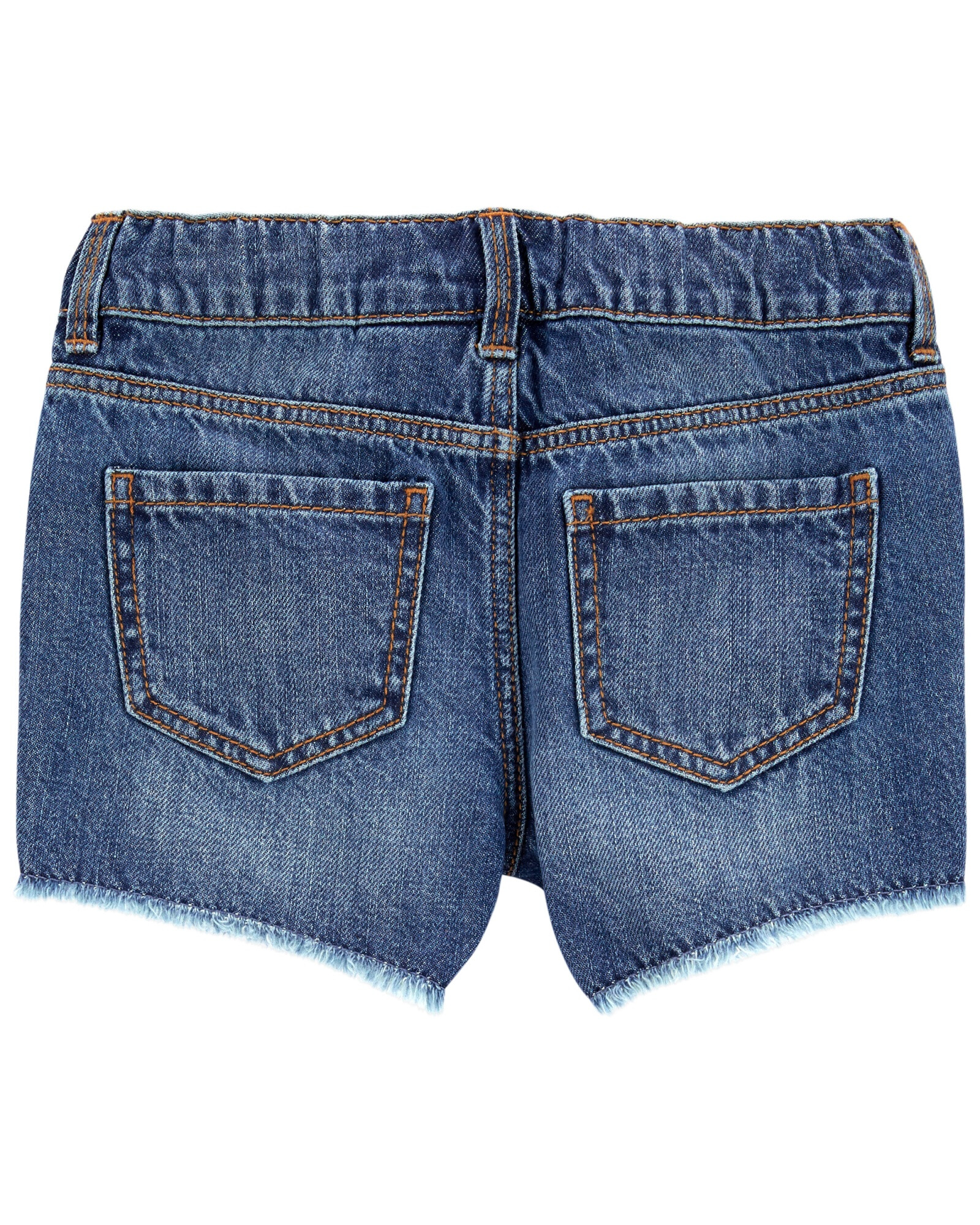Short de jean con bordado. Talles 2-5T Sin color