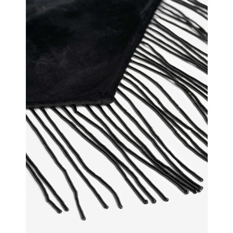 Pañuelo Con Flecos Negro