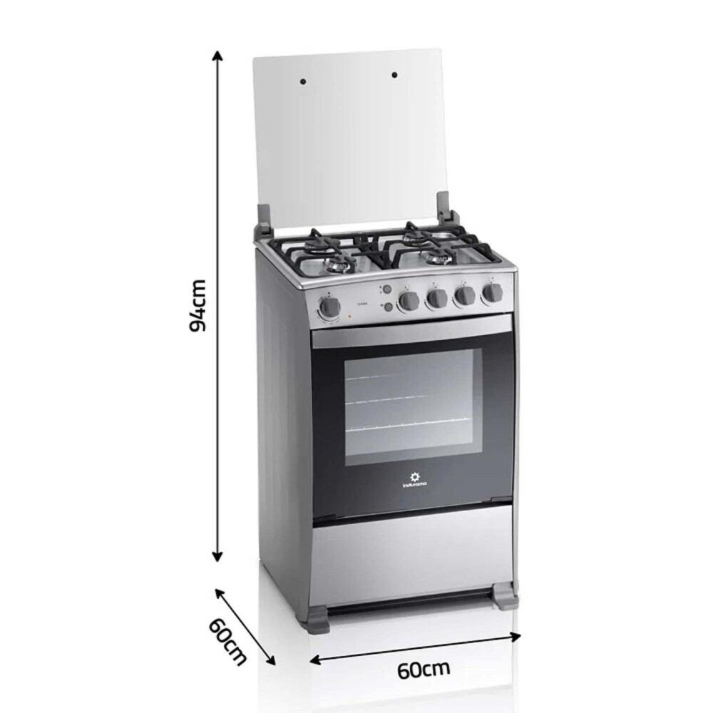 COCINA GAS INDURAMA GAS GRIS VIENA
