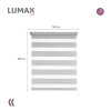 Cortina Roller Zebra Simple Lumax 1.4 X 2.1m Gran Calidad Gris