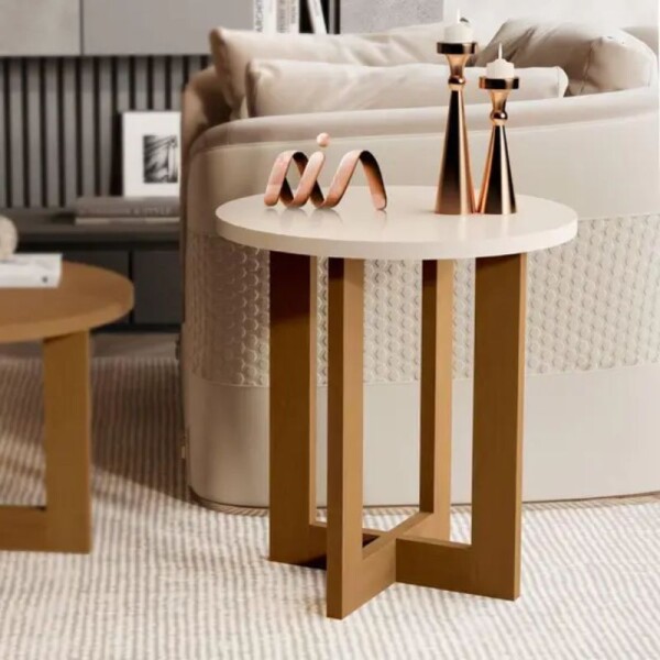 MESA AUXILIAR LUXO - OFF WHITE/NATURAL MESA AUXILIAR LUXO - OFF WHITE/NATURAL
