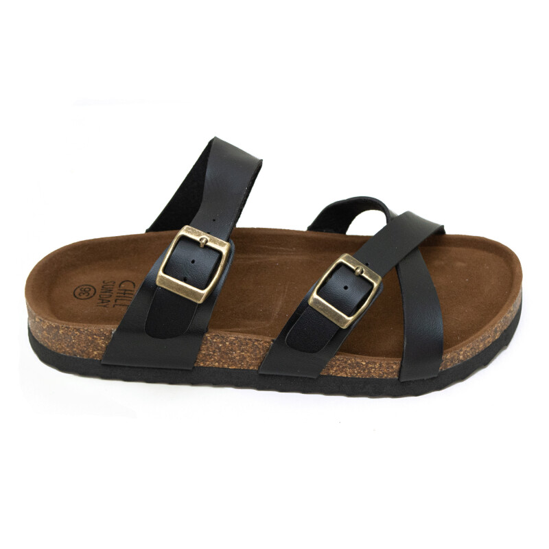 Sandalias Chill Sunday de Mujer - YF01W Negro