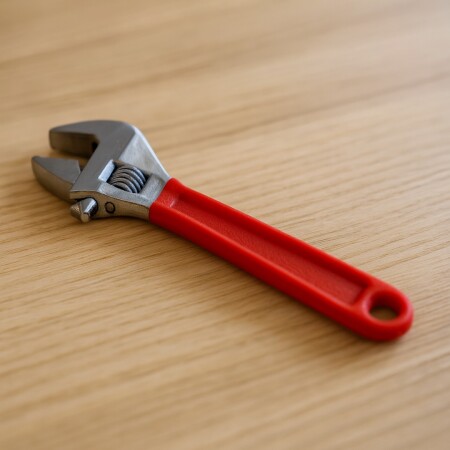 LLAVE FRANCESA 12" Rojo