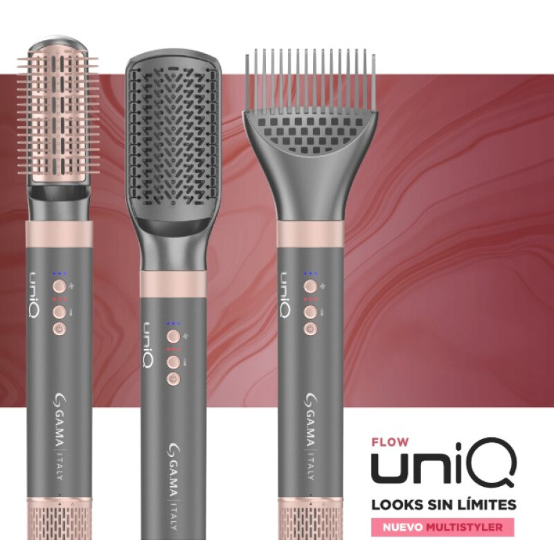 GAMA Italy Multistyler UniQ Flow 12 en 1 | Secador, Rizador, Alisador y Cepillo Modelador Profesional con Efecto Coanda GAMA Italy Multistyler UniQ Flow 12 en 1 | Secador, Rizador, Alisador y Cepillo Modelador Profesional con Efecto Coanda