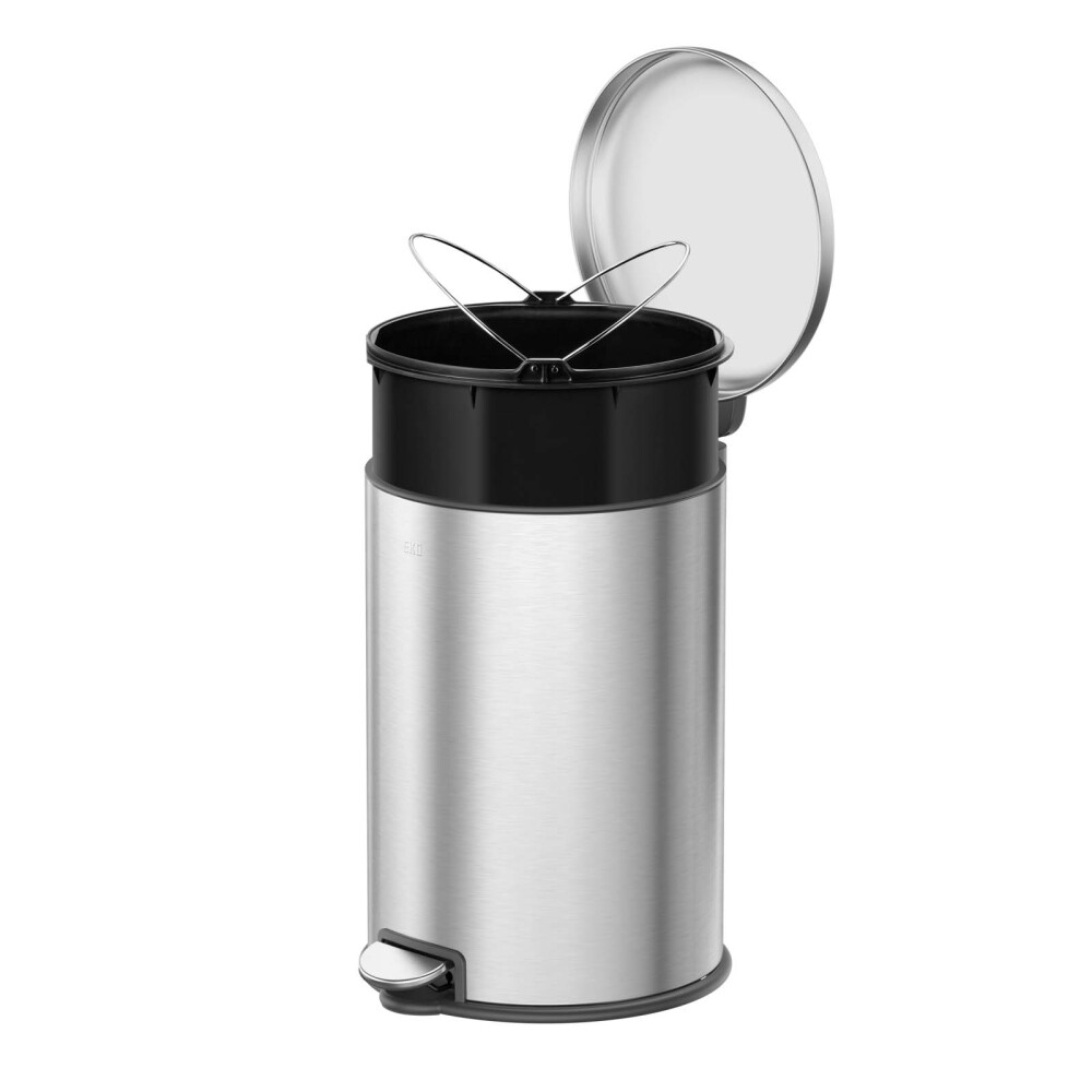 PAPELERA ACERO-INOXIDABLE GRIS EK9118MT