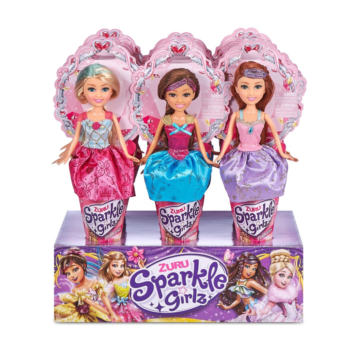 Figura Sparkle Girlz Princesa de Pelo Largo 