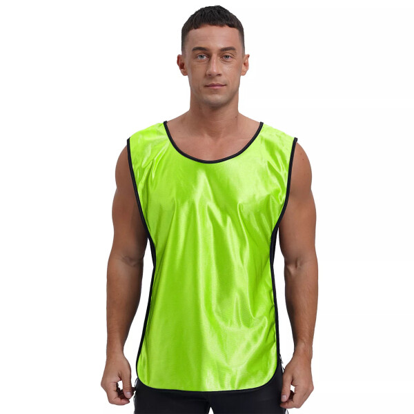 Chaleco Entrenamiento Deportes Futbol Adultos Unisex Fitness Variante Color Verde