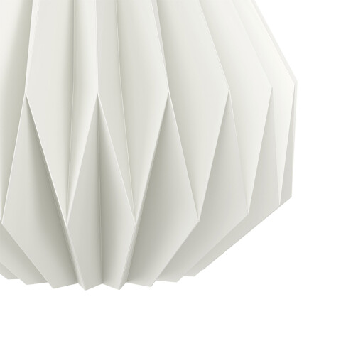 Lámpara colgante E27 tipo gota papel blanco Ø38cm EG6228