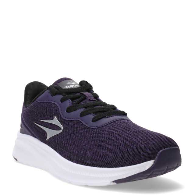 Championes de Mujer Topper Core Running Violeta - Negro - Gris