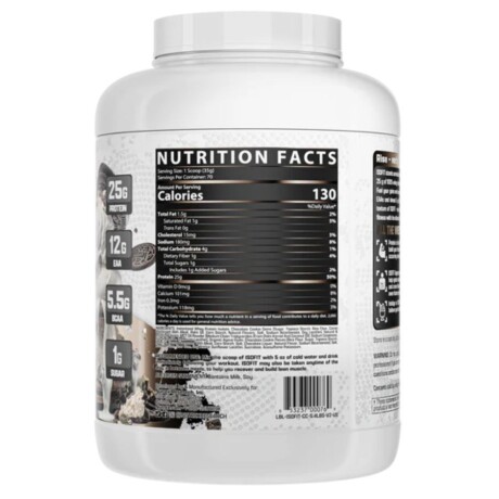 Proteína Isofit Whey Protein Isolate 5Lb Cookies Cream Ub 001
