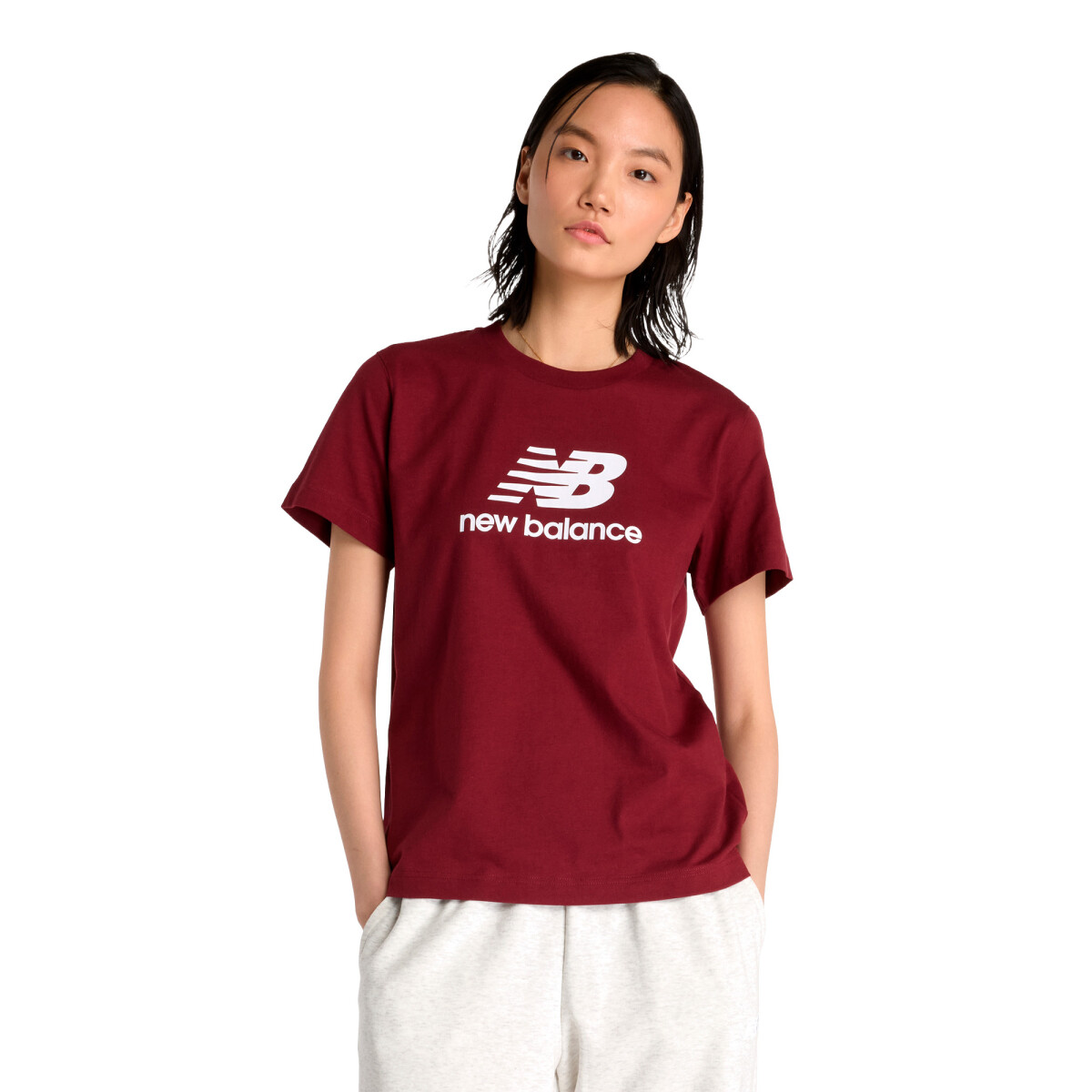 New Balance Remera Sport Essentials Jersey Logo T-Shirt - Rojo 