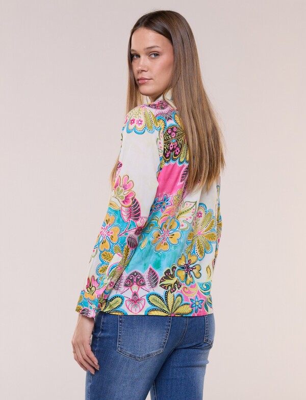 Camisa Printed MULTI/FUCSIA