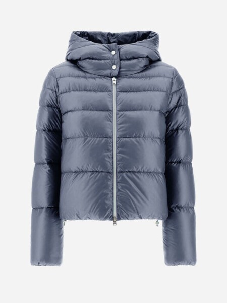 Herno - Chaqueta Bómber de Nylon Ultraligth Celeste