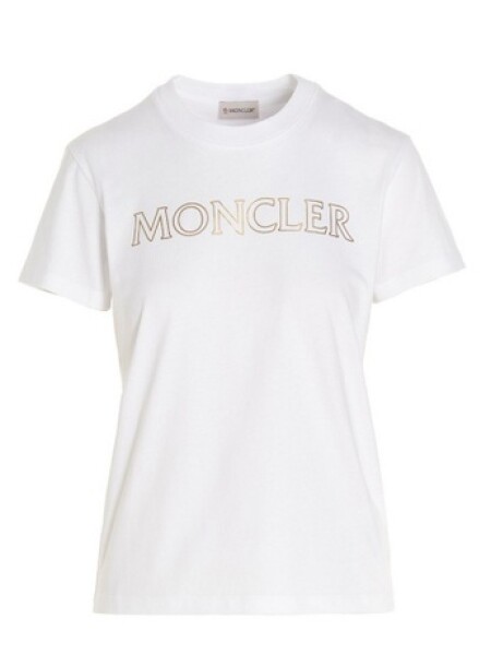 Moncler -Remera básica de algodón manga corta 0