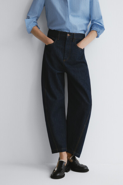 PANTALÓN BARREL Azul