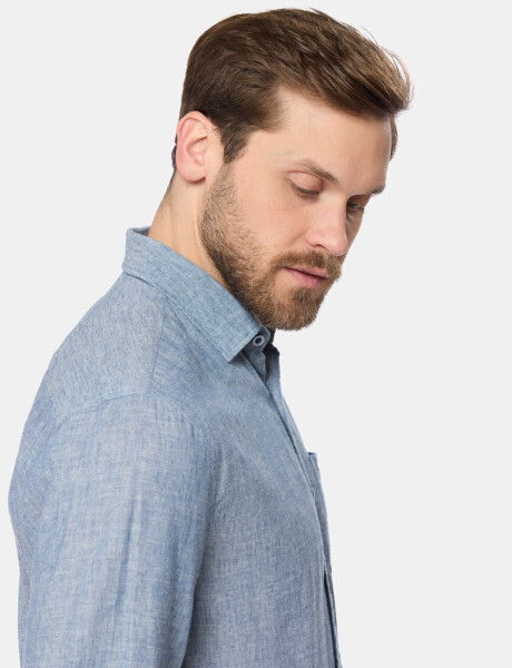 CAMISA DE LINO Denim