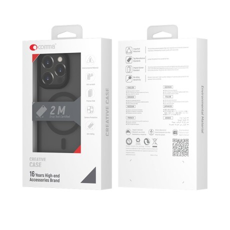 Protector case anti-shock magnética iphone 14 pro max devia elegant Black