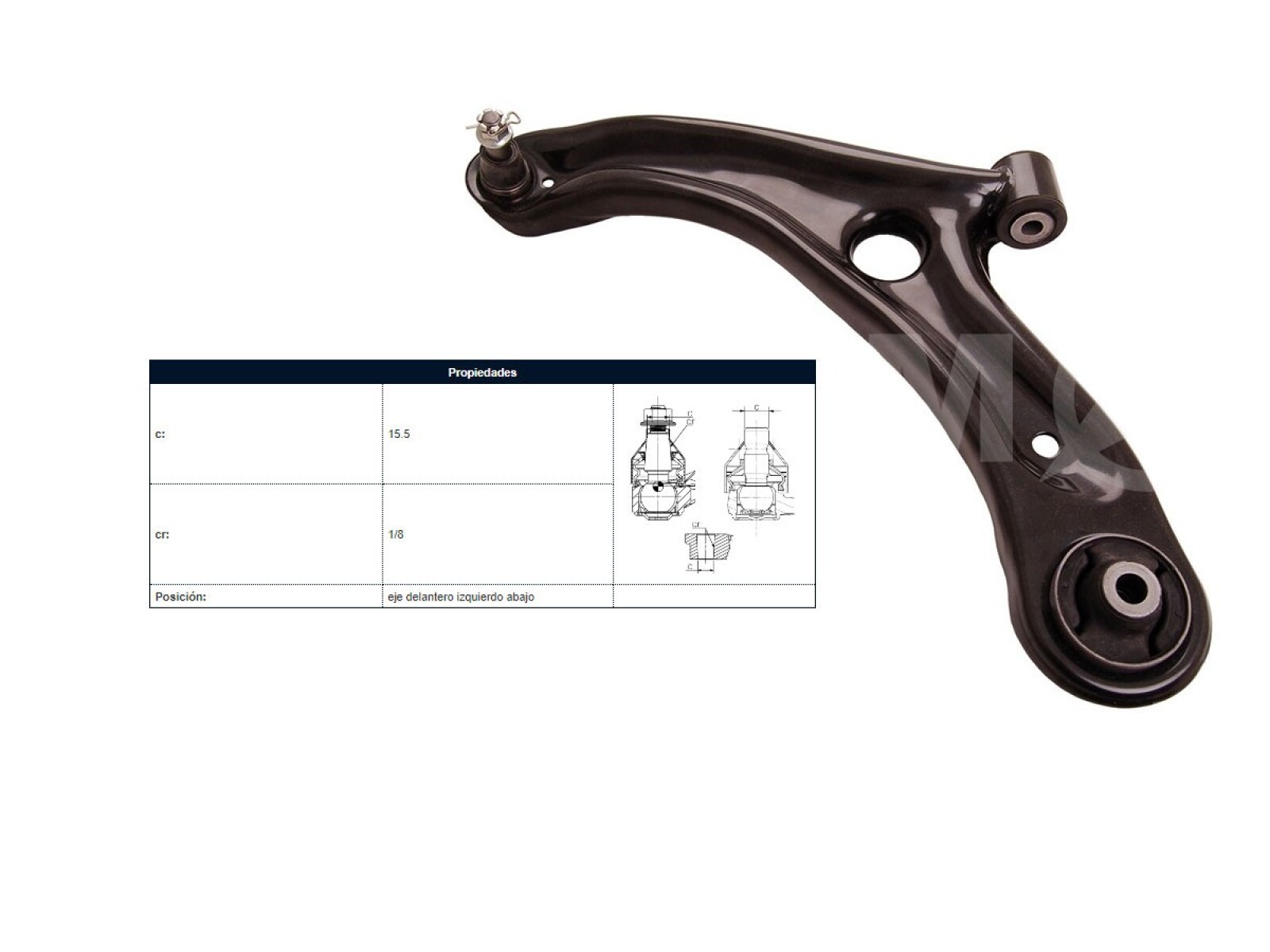 Parilla De Suspension Delantera Honda Fit 14-25 Izq 