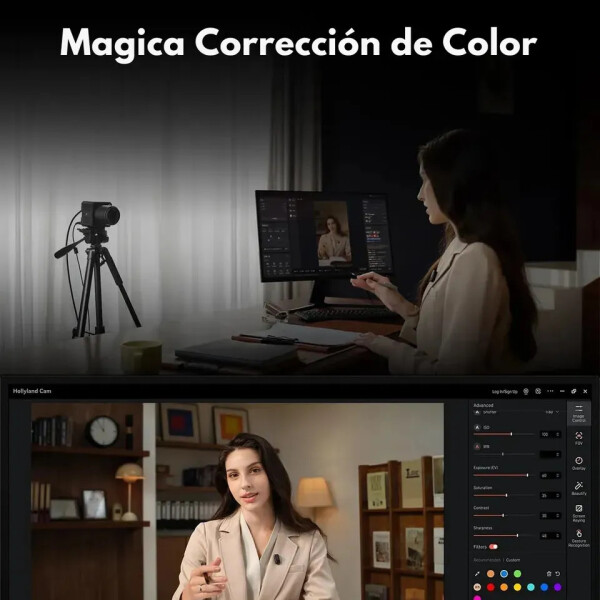 Cámara Para Streaming 4k Con Ia Y Pantalla Táctil CAMARA STREAMING HOLLYLAND VENUSLIV AIR