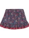 Falda Con Maxi Volante Azul Claro