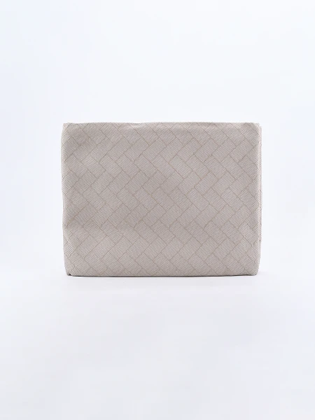 COLCHA CON FUNDA DE ALMOHADA 1 PLAZA BEIGE