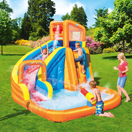 Piscina Bestway Parque De Juegos C/ Tobogán Inflable Naranja