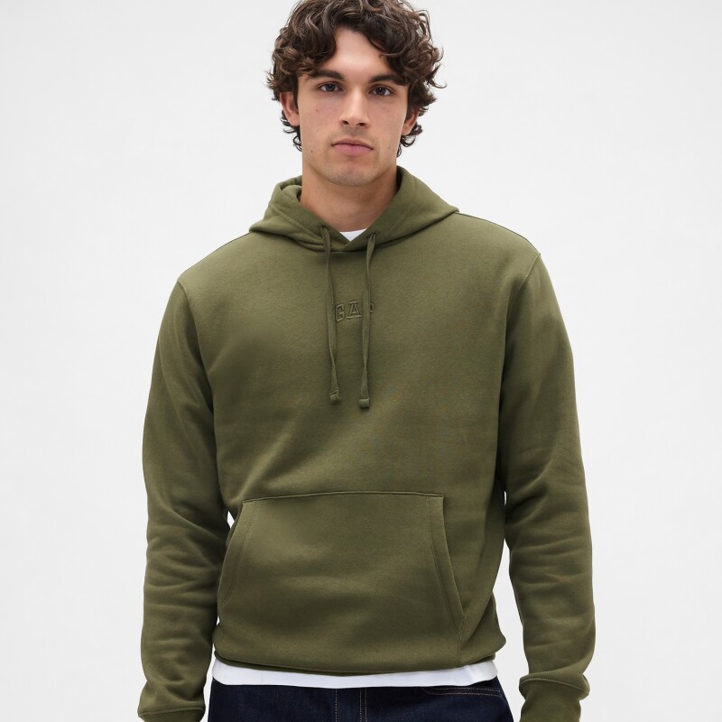 V-FRCH TONAL MINI LOGO RELAXED PO HD ARMY JACKET GREEN