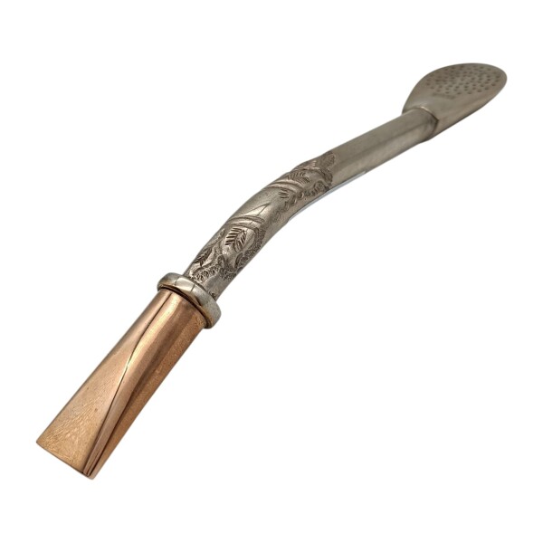 Bombilla melo - PLATA Y ORO - 01 bmpo01po