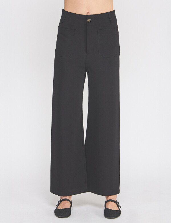Pantalon Wide Leg NEGRO