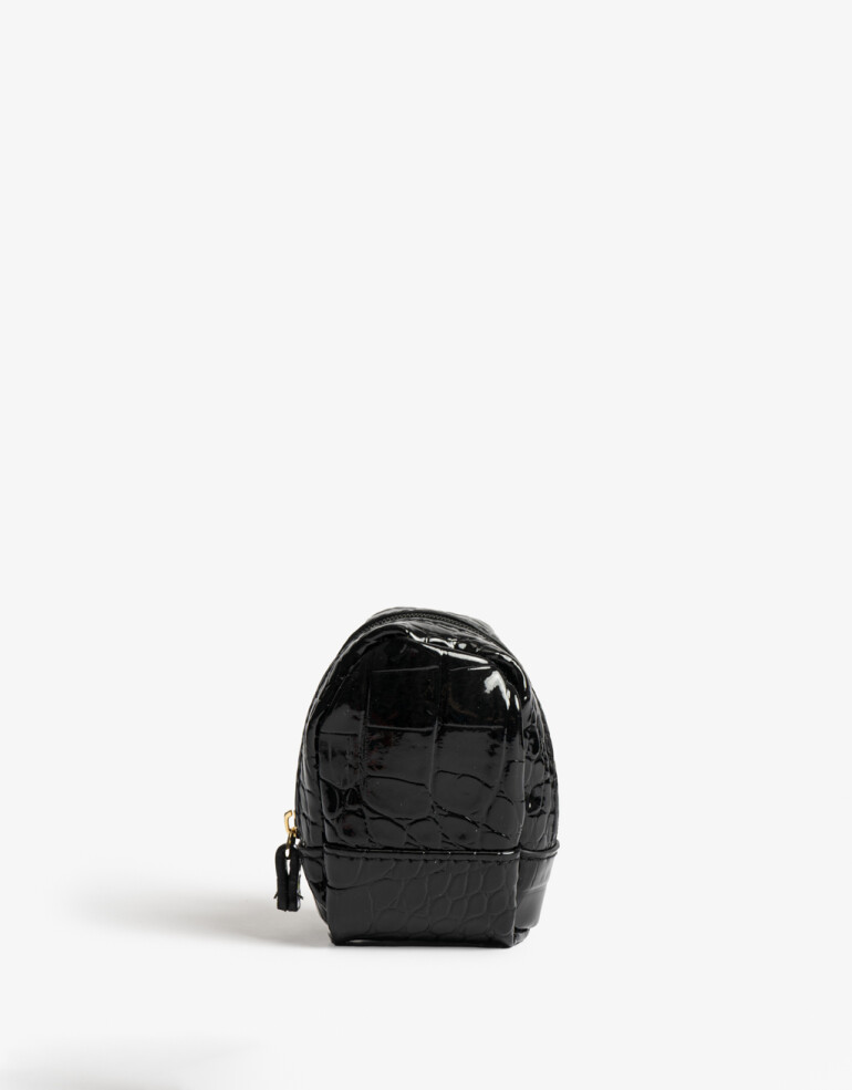 Llavero Cuero/PU Llavero De Pu En Mochilita - Negro
