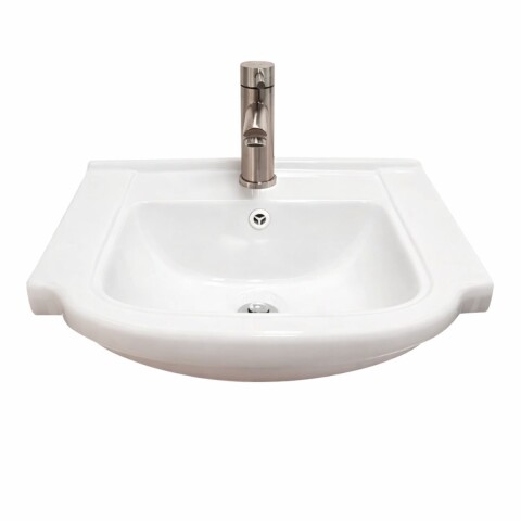 Bacha de sobreponer rectangular 50x45 cm c/mesa blanca brillante Dmc Bacha De Sobreponer Rectangular 50x45 Cm C/mesa Blanca Brillante Dmc