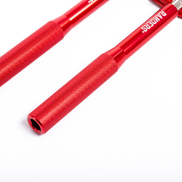 Cuerda de saltar aluminio con rulemán Randers Rojo