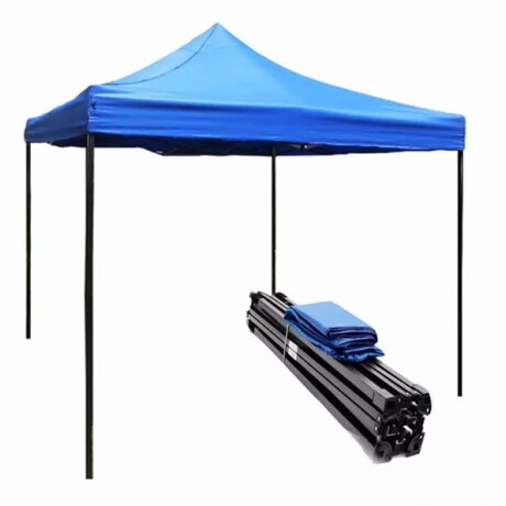 Gazebo Plegable C/toldo Super Reforzado 3X3 Mts Azul 001