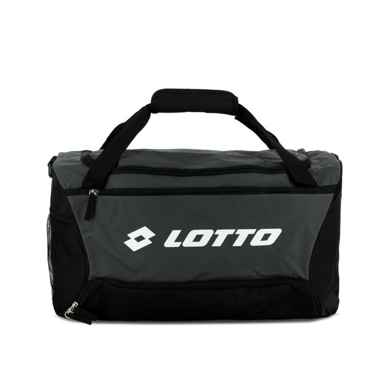 Bolso Deportivo Lotto Mediano Negro-Gris