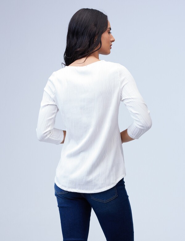 Blusa Zip BLANCO