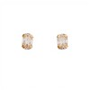 Caravanas Solitario oro - Oro bajo - Zirconia blanca - CA8117 conpiedra