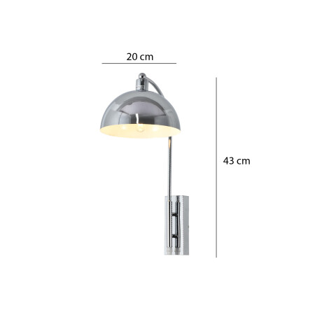 MUSHROOM 2 DE PARED Luminaria de Pared Mushroom 2 Cromada