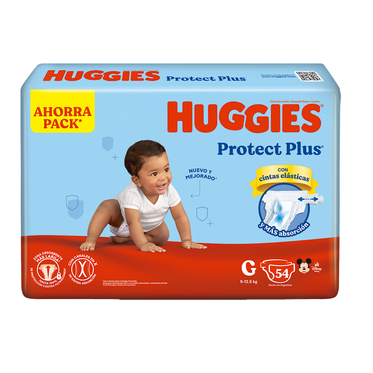 HUGGIES PAÑAL PROTECT PLUS G AHORR X6 
