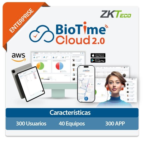 Licencia Bio Time Cloud 2.0 Enterprise Zkteco 001