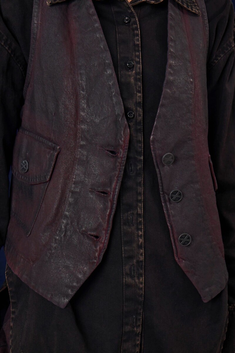 CHALECO MONET BITONO Bordo