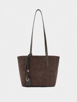 Bolso Shopper Reversible Con Bolsa Extraíble M verde