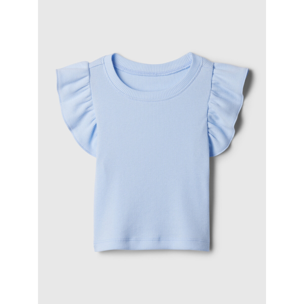 SS BRANNANS RIB FLUTTER TOP - BICOASTAL BLUE 
