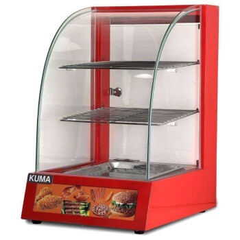 Vitrina caliente de vidrio curvo | Kuma HW-1PA Vitrina caliente de vidrio curvo | Kuma HW-1PA