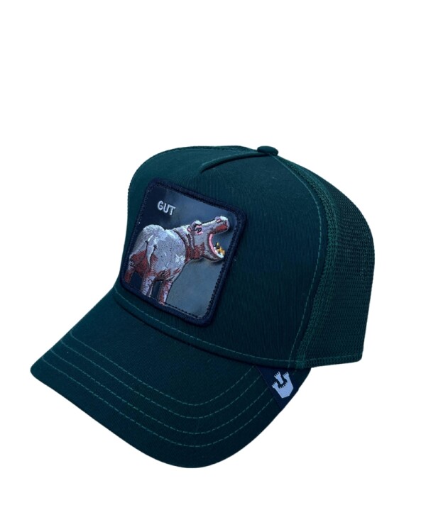 Gorra Goorin Bros Trucker Baseball - The Hippo Gut Verde