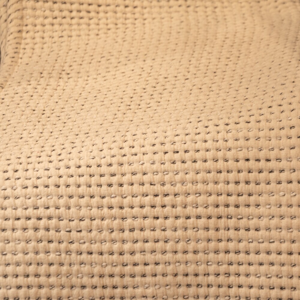 THROW BRUMA ALGODON NATURAL-BEIGE COTTON NATURAL