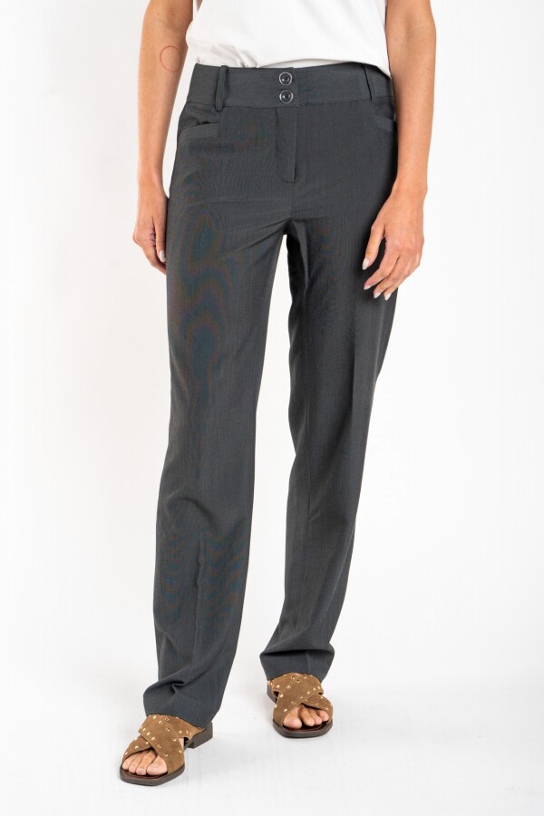 Pantalón Bengalina P.fina Línea Ej Gris Melange