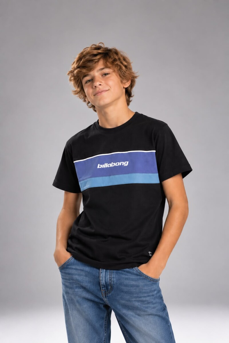 T-SHIRT BILLABONG 181680 M.C - NEG AZUL 