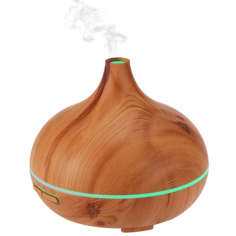 Aromatizador Vaporizador con Luz LED RGB en Bamboo Aromatizador Vaporizador con Luz LED RGB en Bamboo